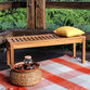Mendocino Teak Wood 3 Piece Outdoor Dining Set image number 5