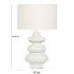 Gate White Textured Faux Stone Wavy Table Lamp image number 5