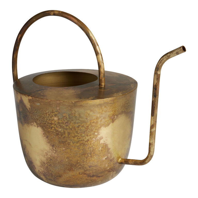 Burnished Antique Gold Watering Can image number 1