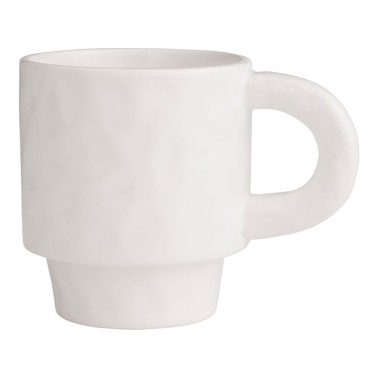Organic Texture Stackable Ceramic Mug image number 1