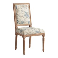 Paige Print Square Back Upholstered Dining Chair Set Of 2