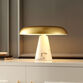 Bram Brass And White Marble Mushroom Table Lamp image number 1