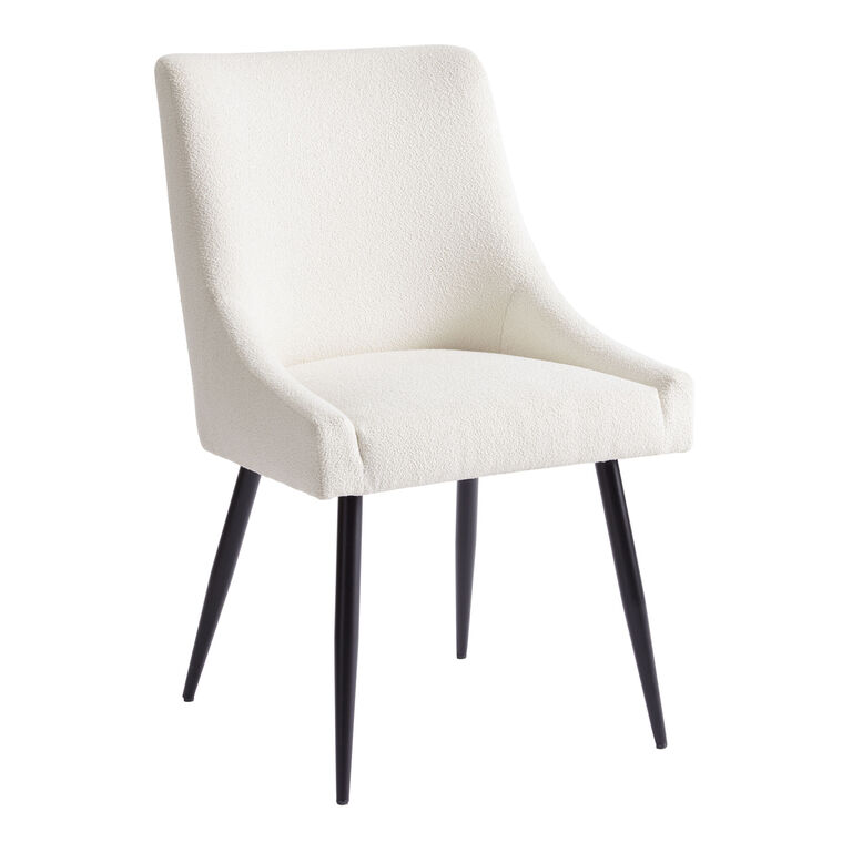 Jocelyn Ivory Textured Upholstered Dining Chair Set of 2 image number 1