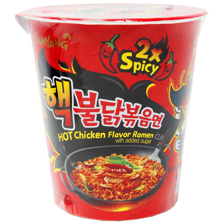 Samyang Buldak 2x Hot Chicken Ramen Noodles Cup image number 1