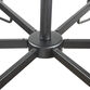Porto Matte Black Iron and Clear Glass 6 Light Chandelier image number 3