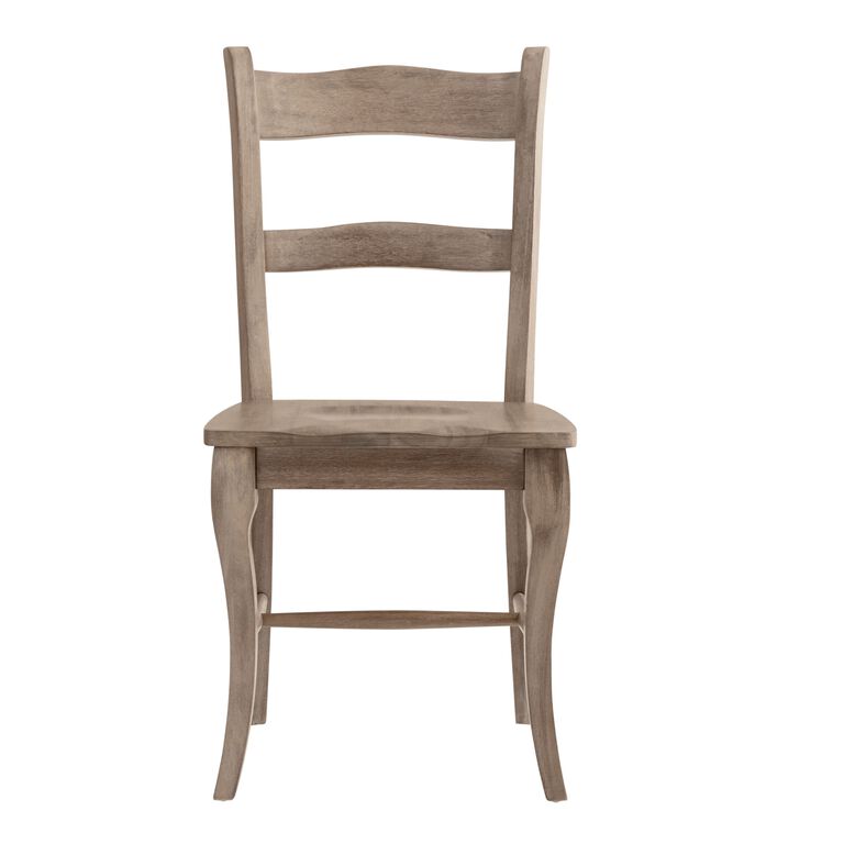 Jozy Weathered Gray Wood Dining Chair Set of 2 image number 3