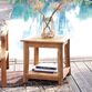 Vero Square Teak Wood End Table with Shelf image number 1