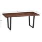 Cailen Mocha Live Edge Wood and Resin Dining Table image number 4
