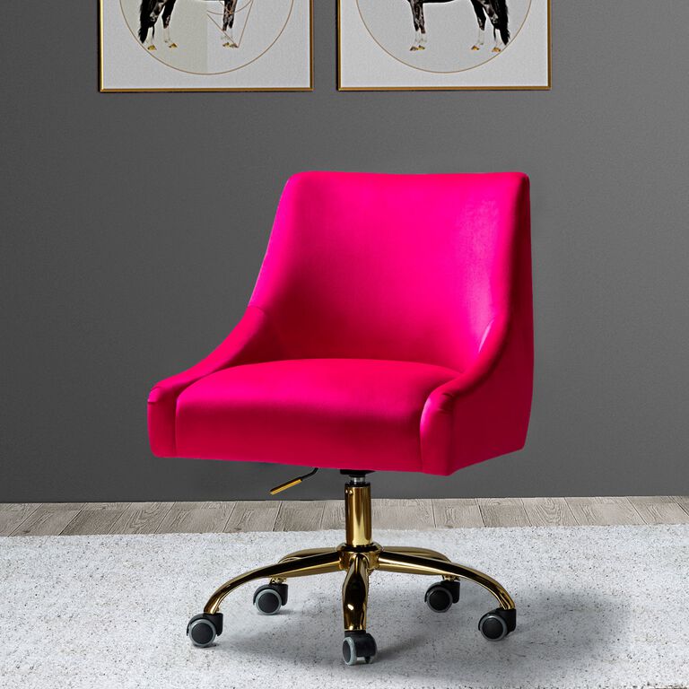 Alton Velvet Upholstered Office Chair image number 2