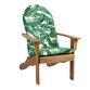 Sunbrella Tropical Leaf Adirondack Chair Cushion image number 1