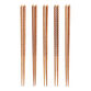 Wood Carved Dash Chopsticks 5 Pack image number 0