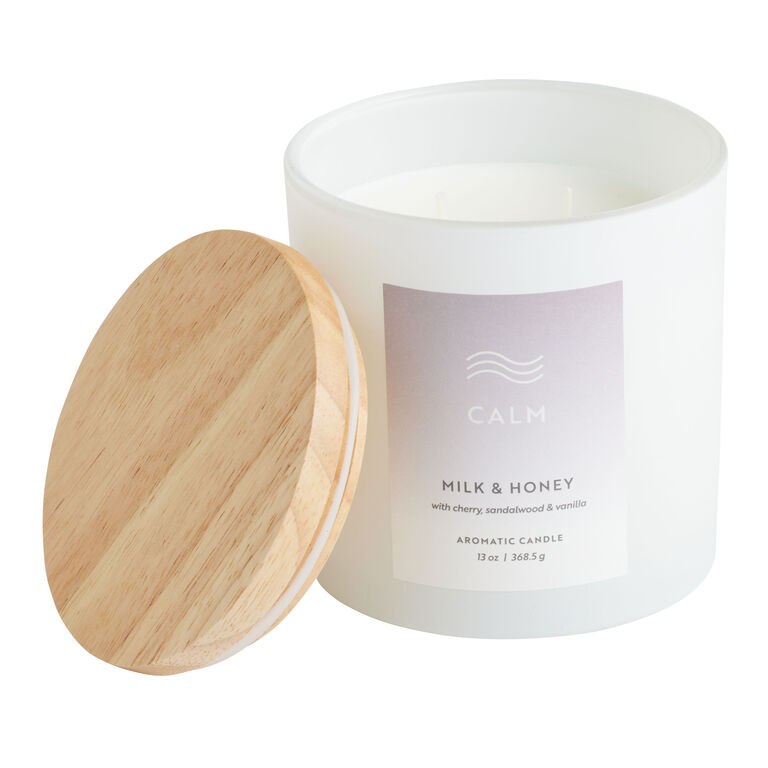 Calm Milk And Honey 2 Wick Scented Candle image number 1
