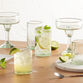 Crackle Recycled Margarita Glasses Set Of 4 image number 1