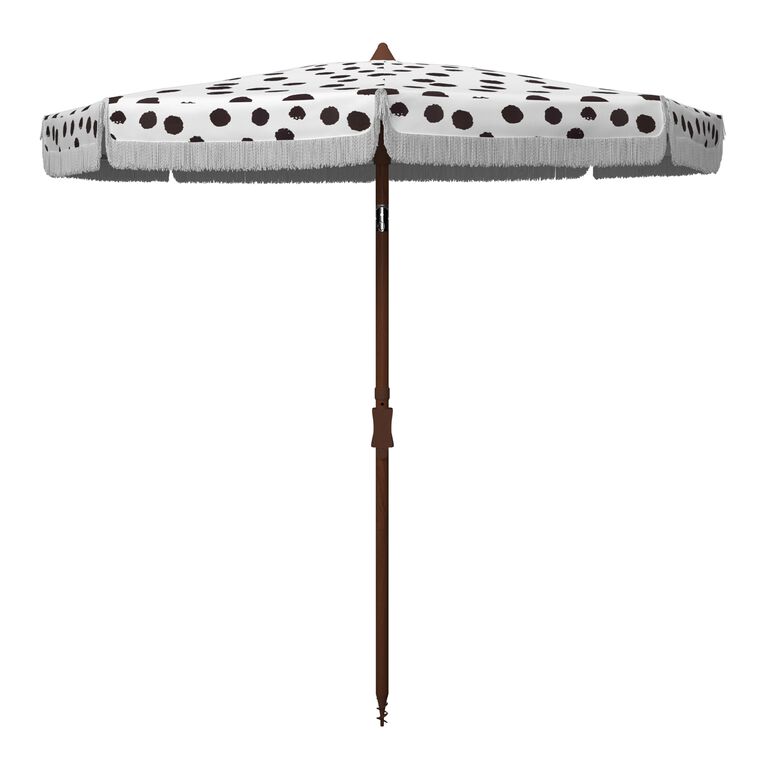 Polka Dot 6.5 Ft Tilting Patio Umbrella image number 1