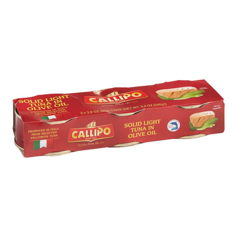 Callipo Solid Light Tuna in Olive Oil 3 Pack image number 1