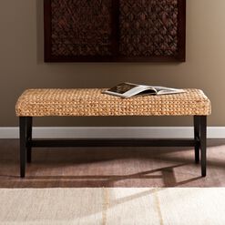 Water Hyacinth and Black Wood Foster Bench