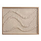 Tan Rice Paper Waves Shadow Box Wall Art image number 2