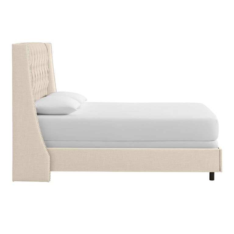 Linen Kellerman Upholstered Bed image number 3