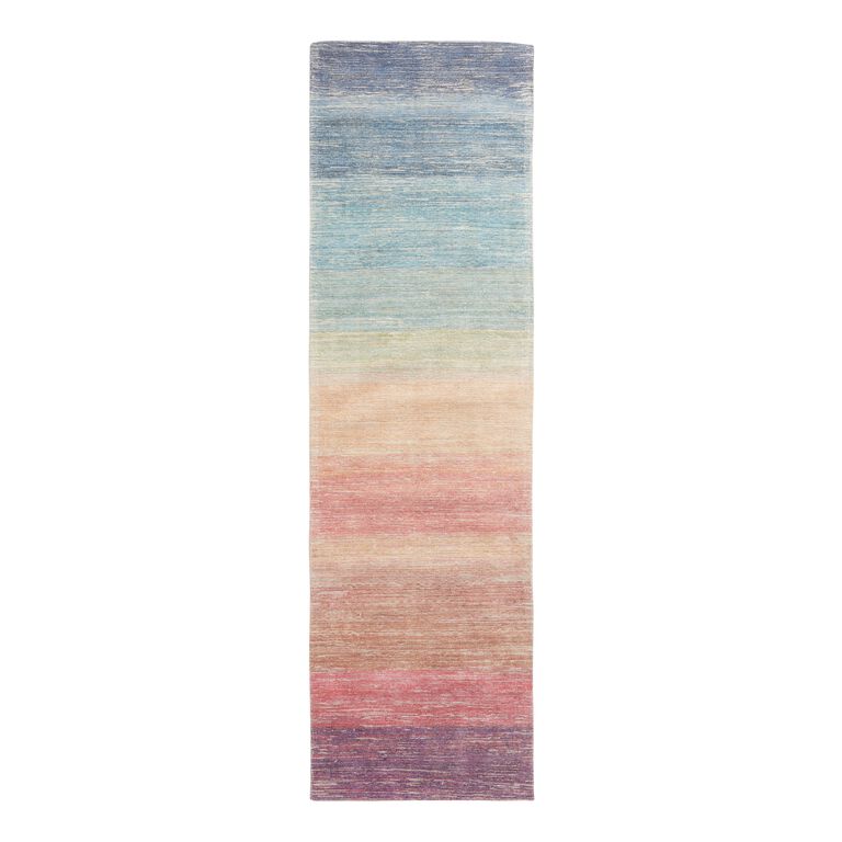 Multicolor Ombre Rainbow Area Rug image number 3