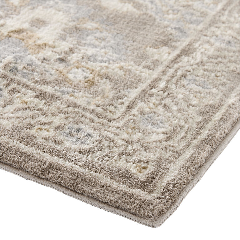 Celia Cream and Silver Traditional Style Plush Area Rug image number 2