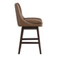 Henslowe Faux Leather Upholstered Swivel Counter Stool image number 2