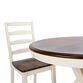 Linden White and Natural Wood 5 Piece Dining Set image number 3