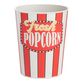 Red Stripe Bamboo Fiber and Melamine Popcorn Container image number 0