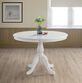 Borden Round Antique White Farmhouse Dining Table image number 1