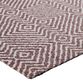 Brown And Ivory Double Diamond Office Chair Mat image number 3