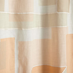Naomi Embroidered Patchwork Shower Curtain