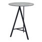 Farley Round Faux Marble Top Mid Century Pub Table image number 2