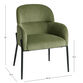 Alba Corduroy Upholstered Dining Armchair Set of 2 image number 5