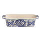 Tunis White and Blue Ceramic Loaf Pan image number 0