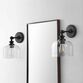 Neri Black Metal And Glass Wall Sconce image number 1