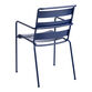 Monteria Steel Slat Outdoor Stacking Dining Armchair Set of 2 image number 3