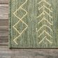 Green And Ivory Diamond Salma Indoor Outdoor Rug image number 5