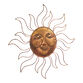 Copper Metal Sun Face Wall Decor image number 2