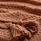 Terracotta Knit Throw Blanket image number 2