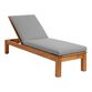 Sunbrella Slate Gray Cast Outdoor Chaise Lounge Cushion image number 3