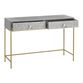 CRAFT Surai Gray And White Floral Inlay Console Table image number 2