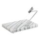 White Marble and Wire Cheese Slicer Serving Board image number 0