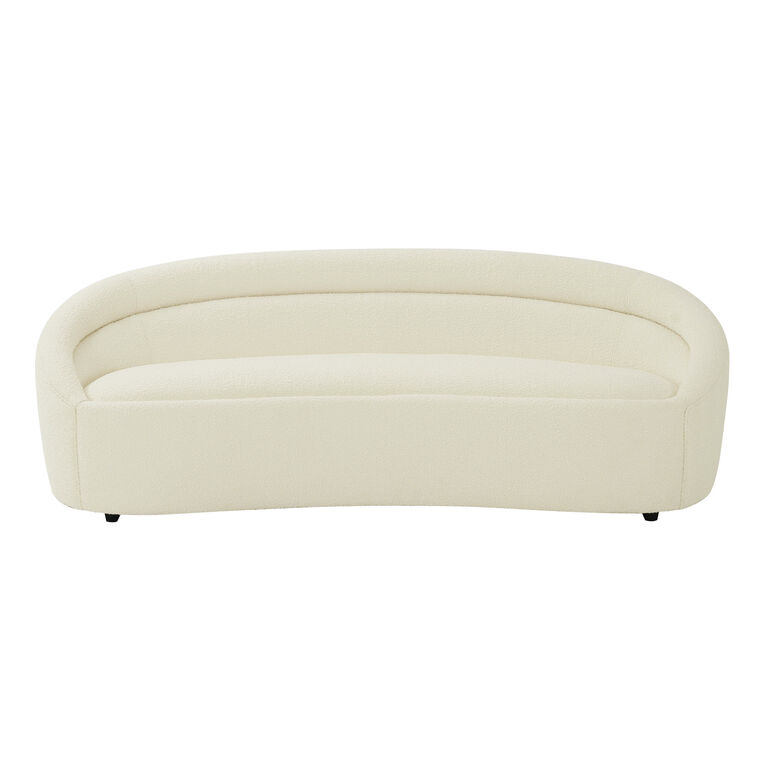 Keswick Cream Boucle Curved Sofa image number 3