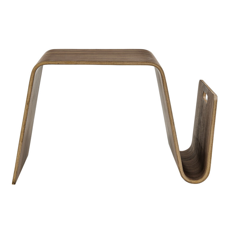 Bagford Bentwood End Table with Magazine Rack image number 2