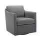 Melvin Gray Slope Arm Swivel Chair image number 0