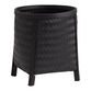 Black Woven Bamboo Footed Floor Planter image number 0