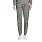 Marled Gray Abstract Dot Knit Lounge Pants With Pockets image number 0