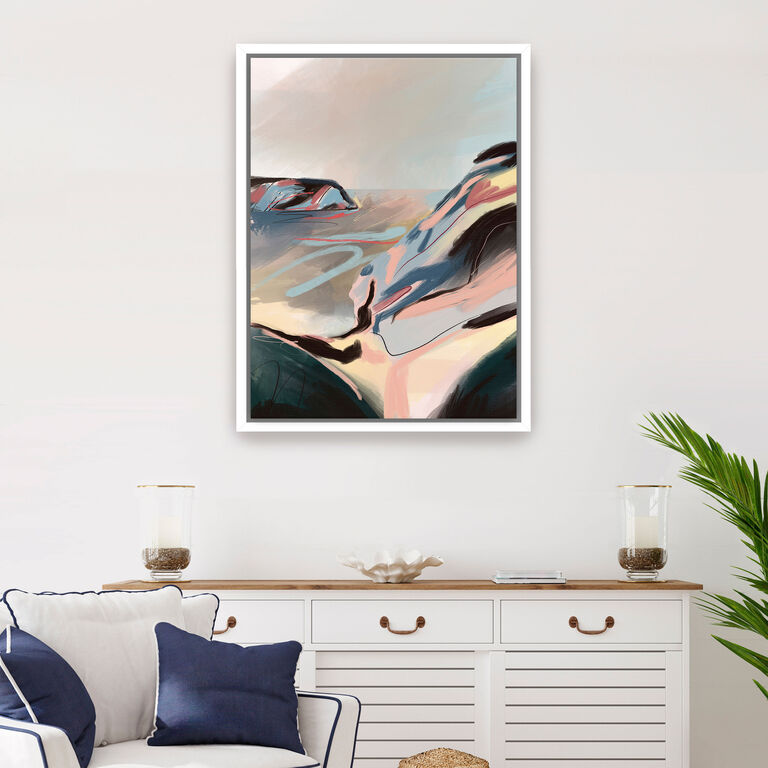 Lulworth Cove I By Luana Asiata Framed Canvas Wall Art image number 2