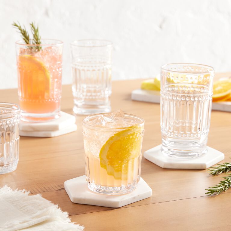 Clear Pressed Highball Glass Set of 4 image number 2