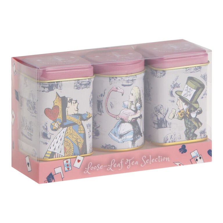New English Teas Alice In Wonderland Loose Leaf Tea Tins 3 Pack image number 1