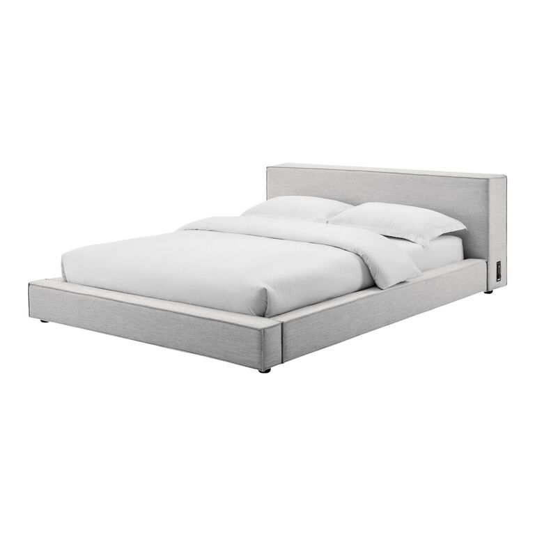 Dunloe Upholstered Platform Bed with Outlets and USB Ports image number 1